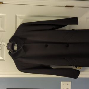 Woman's Black Wool Dress Coat size 14/16